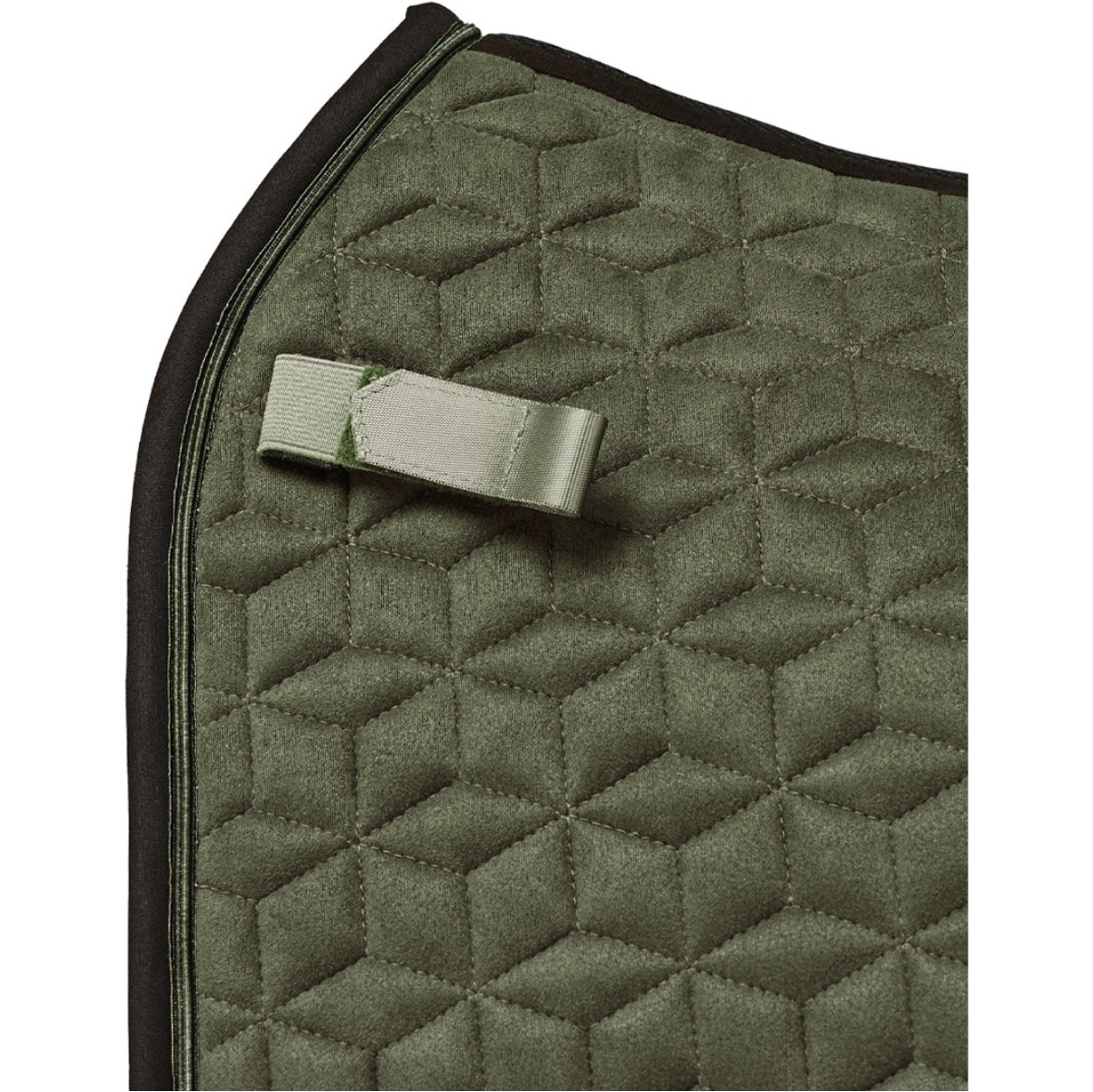 2026 WeatherBeeta Suede Elite Air-Tec Jump Shaped Saddle Pad 1030347 - Olive